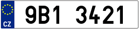 Trailer License Plate